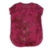 bar III Womens Burnout Lace Embellished T-Shirt - 2 of 2