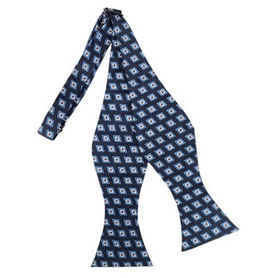 Men's Geometric Printed Design 2.75" x 4.75" Adjustable 16" - 21" Self-Tie Bow Tie