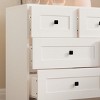 NicBex Drawer Dresser,Wood Storage Dresser Clothes Organizer with Square Handle for Bedroom,Living Room,Hallway,Entryway,White - 4 of 4