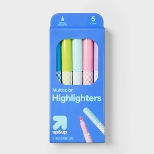 5pk Fashion Highlighters - up&up™ - 1 of 3