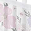Sweet Jojo Designs + BreathableBaby Breathable Mesh Crib Liner Girl Watercolor Floral Purple Pink and Grey - 4 of 4