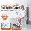 VEVOR Shower Chair, Adjustable Height Shower Stool, Non-Slip Bench Bathtub Stool Seat for Elderly Disabled Handicap, 350 LBS Capacity,White+Black - 3 of 4