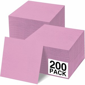 SparkSettings Beverage Napkins, 5” x 5” 2 Ply Paper Napkins, Pack of 200 - 1 of 4