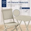 Best Choice Products 3-Piece Acacia Wood Bistro Set, Folding Patio Furniture w/ 2 Chairs, Table - 4 of 4