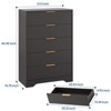 5 Drawer Dresser for Bedroom, 31.5"W Wooden Chest of Drawers with Gold Handle, Storage Dresser Organizer, Closet Dresser for Bedroom Hallway - 2 of 4