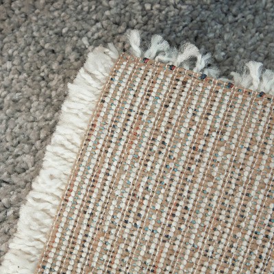 Chapelle Navy and Multicolor Geometric Shag Rug 8' x 10'