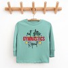 The Juniper Shop Eat Sleep Gymnastics Repeat Youth Long Sleeve Tee - 2 of 4