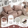 NicBex 2-in-1 Convertible Floor Sofa Bed for Adults & Pets, 5-Position Adjustable Backrest with Massage Pillow, Modular Dual-Use Lounger - 3 of 4
