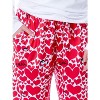 Peanuts Womens' Lucy Snoopy Smak Heart Love Sleep Pajama Pants Red - 4 of 4