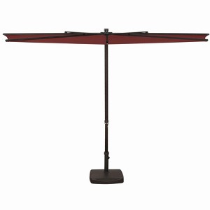 SimplyShade Amelia Modern Polyester Half Umbrella in Bronze/Natural - 1 of 4