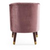28.25"Upholstered Barrel Accent Chair With Wooden Legs - 4 of 4
