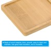 Unique Bargains Bamboo Wood Saucer Square Plant Tray Bonsai Succulent Pot - 3 of 4