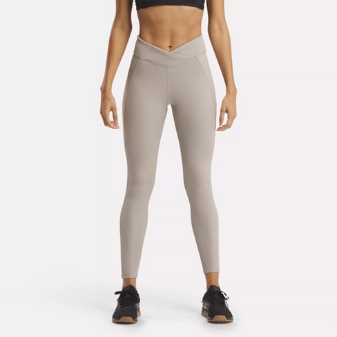 Reebok Studio Ribbed High Rise Leggings M Ash