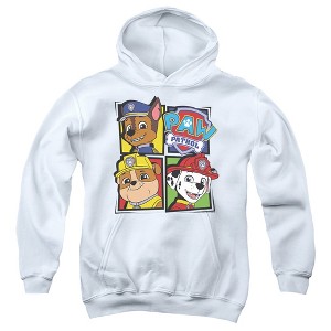Boys’ Paw Patrol Chase, Rubble And Marshall Hooded Sweatshirt - 1 of 4