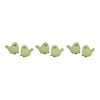 Whimsical Ceramic Bird Figurines (Set Of 6)– 3"H Green – Living Room Accent – By Melrose - 2 of 3