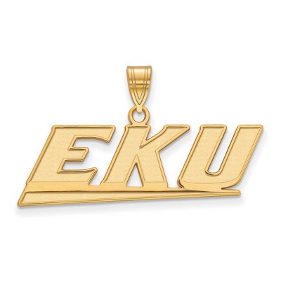 Black Bow Jewelry 14k Yellow Gold Eastern Kentucky Colonels NCAA Medium Pendant