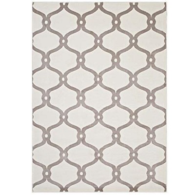 Modway Beltara Chain Link Transitional Trellis 8x10 Area Rug