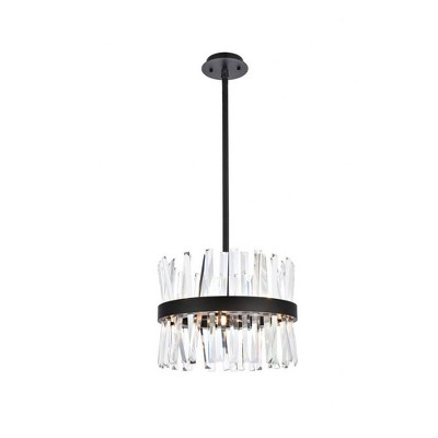 Elegant Lighting Serephina 8 - Light Pendant in  Black
