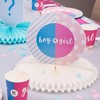 Blue Panda Gender Reveal 3-Piece Set Table Decorations - Baby Boy or Girl Honeycomb Centerpiece Party Supplies, 12 x 9 Inches - 3 of 4