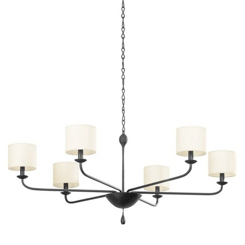 Troy Lighting Osmond 6 - Light Chandelier In Black Iron : Target