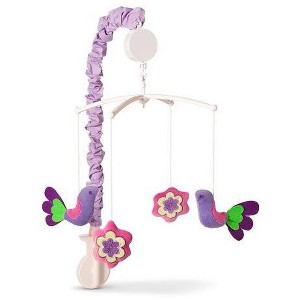 Bacati - Botanical Purple/Aqua/Lime/Plum Sanctuary Musical Mobile - 1 of 4