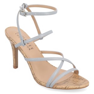 Journee Collection Womens Fylissa Multi Strap Stiletto Open Toe Pumps - 1 of 4