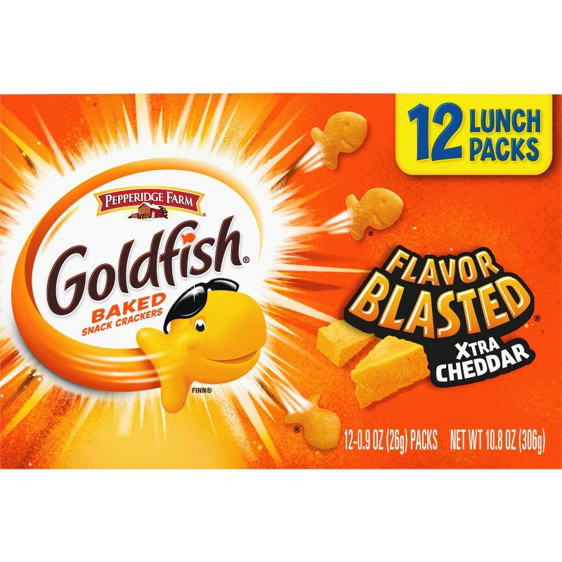 Pepperidge Farm Goldfish Flavor Blasted Extra Cheddar - 10.8oz/12ct, 6 of 9
