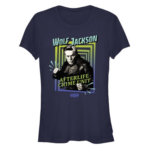 Junior's Beetlejuice Beetlejuice Wolf Jackson Afterlife Crime Unit T-Shirt - image 1 of 4