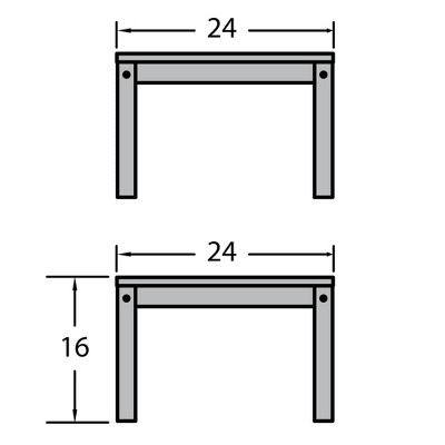 Luxurious Pocono Black Synthetic Wood Side Table