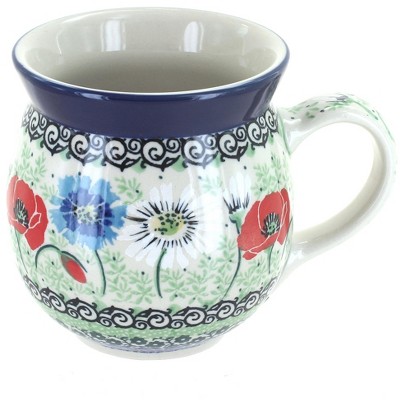 Blue Rose Polish Pottery Summer Dawn Bubble Mug