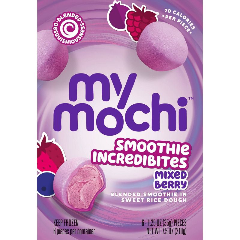 My/Mochi Frozen Smoothie Incredibites Mixed Berry - 6pk/7.5oz, 2 of 4