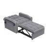 NicBex Modern Pull Out Sofa Bed Velvet Convertible Sofa with Adjustable Back, USB Port and Swivel Phone Stand for Indoor - 4 of 4