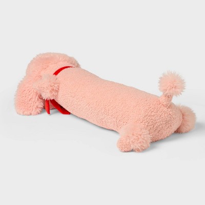 Детские мягкие игрушки Pillowfort Poodle Kids' Long Weighted Plush Throw Pillow Peach — фото 3