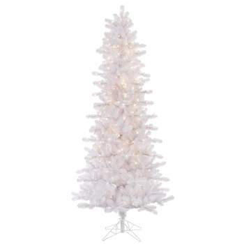 Vickerman Crystal White Pine Slim Artificial Christmas Tree