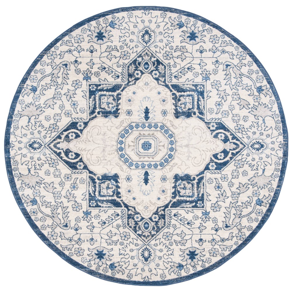 6'7in Round Elyse Rug Cream/Blue - Safavieh
