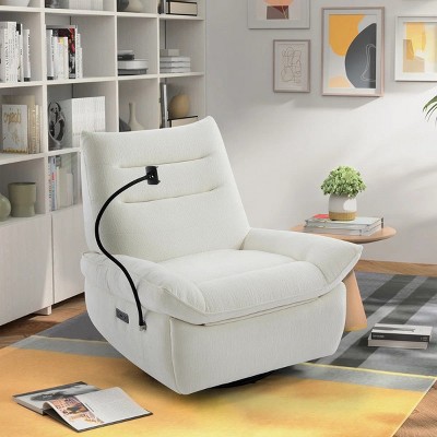 Nebula Vortex 38.98'' Velvet Upholstered Power Recliner