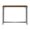 Maxwell Modern Glam Simple Y Leg Writing Desk Dark Walnut - Saracina Home: Steel Frame, Laminate Surface, No Storage - 3 of 4