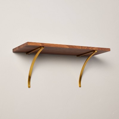 18 Glass and Brass Shelf Gold - Threshold™