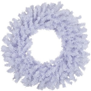 Northlight Crystal Spruce Artificial Christmas Wreath - 24" - White - Unlit - 1 of 4