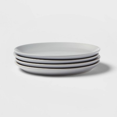 8" 4pk Stoneware Acton Salad Plates Gray - Threshold™