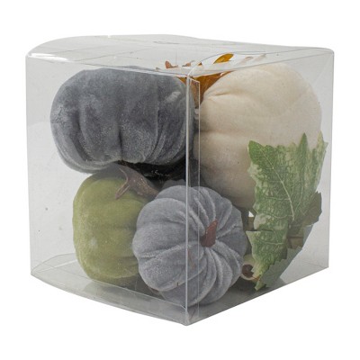 10-Piece Fall Harvest Set with Pumpkins, Sunflower, and Leaves