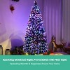Tangkula 6'Pre-Lit Fiber Optic Artificial PVC Christmas Tree w/ Metal Stand (Indoor/Outdoor) - 4 of 4