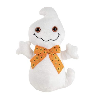 Cute Ghost Plush Toy Kids Soft Stuffed Toy Halloween Trick or Treat Gifts, White