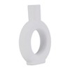 Sagebrook Home Round Ceramic Circle Cut-Out Table Vase, Home or Office Decor 7 L x 2 W x 9 H Inches - 3 of 4