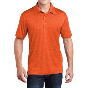 Mafoose Men's Short Sleeve Moisture-Wicking Heather Contender Polo T-shirt - 1 of 4