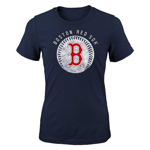 Mlb Boston Red Sox Girls Crew Neck T shirt Target