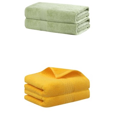 REGALWOVEN Cotton Bath Hands Towel Sets For Bathroom, Gym, SPA 2 Pack