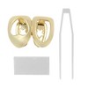 Unique Bargains Fake Teeth Grills Fashion Hollow Heart for Hip Hop Gift 1 Set - 3 of 4