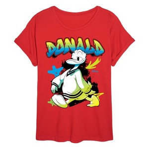 Women's - Disney - Donald Duck Oversized Graphic T-Shirt - 1 of 4