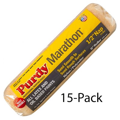 Genuine Purdy 15 Pack Marathon 9" x 1/2" Nap Roller Covers 144602093-15PK